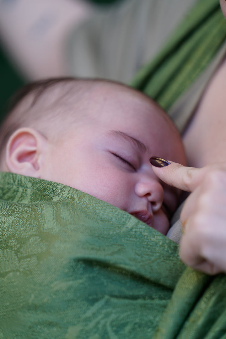 Baby Wrap Green rose