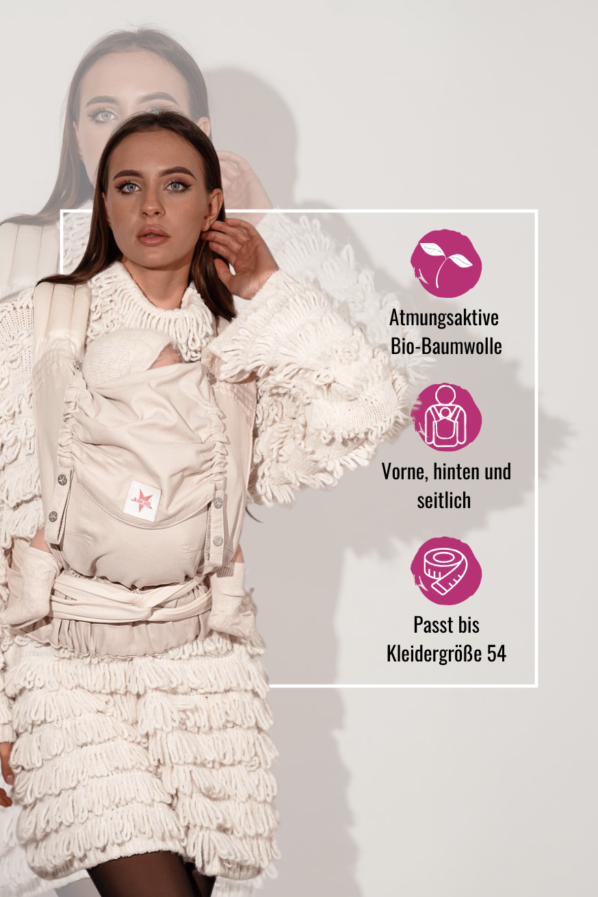 baby carrier TaiTai Heart2Heart Cream