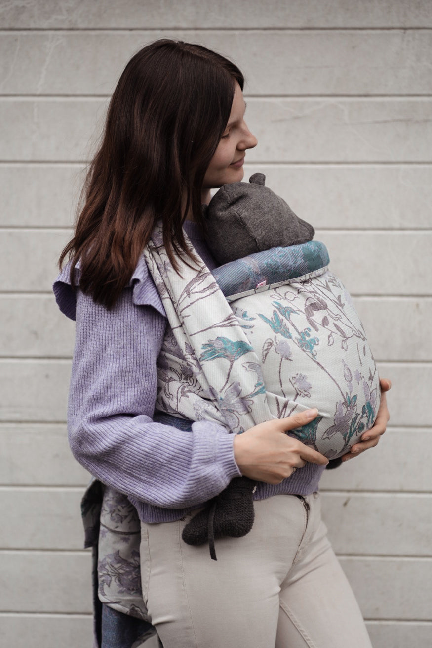 Baby Wrap Lilac Flowers Maggie