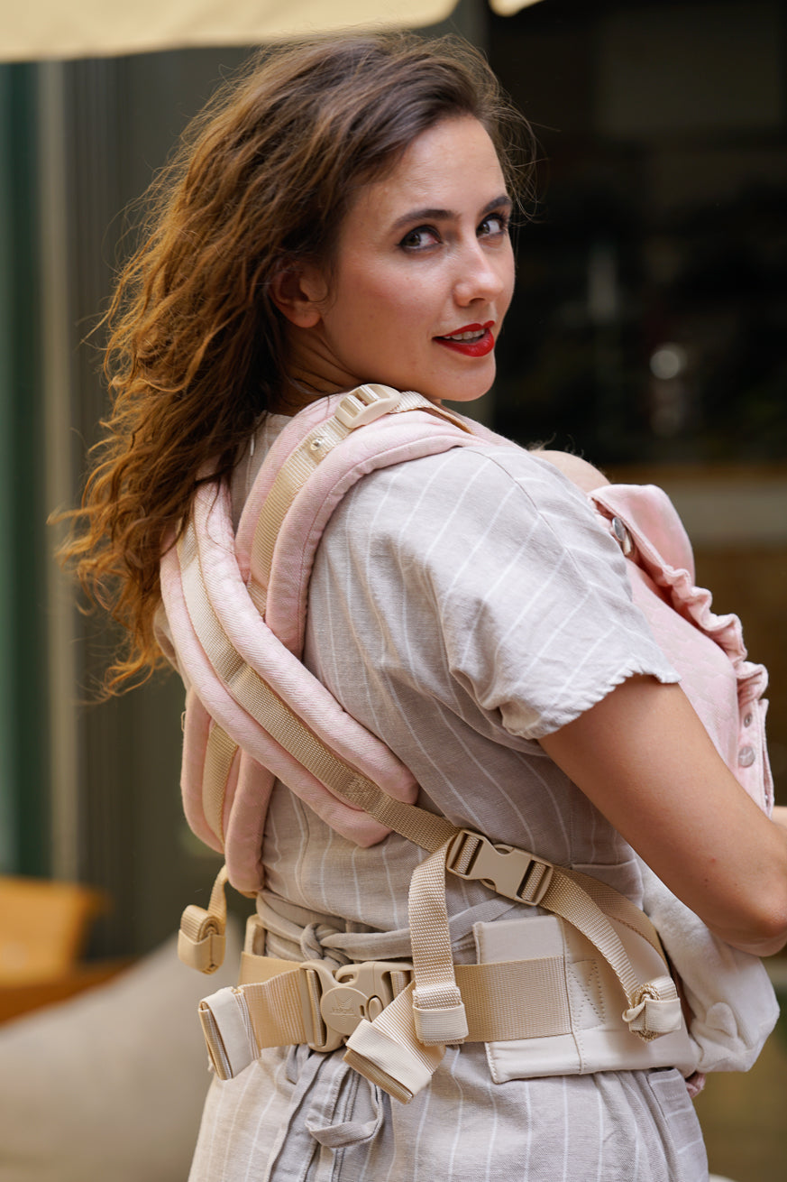 Baby Carrier Flip X Houndstooth Rose/Cream - Size: Unisize