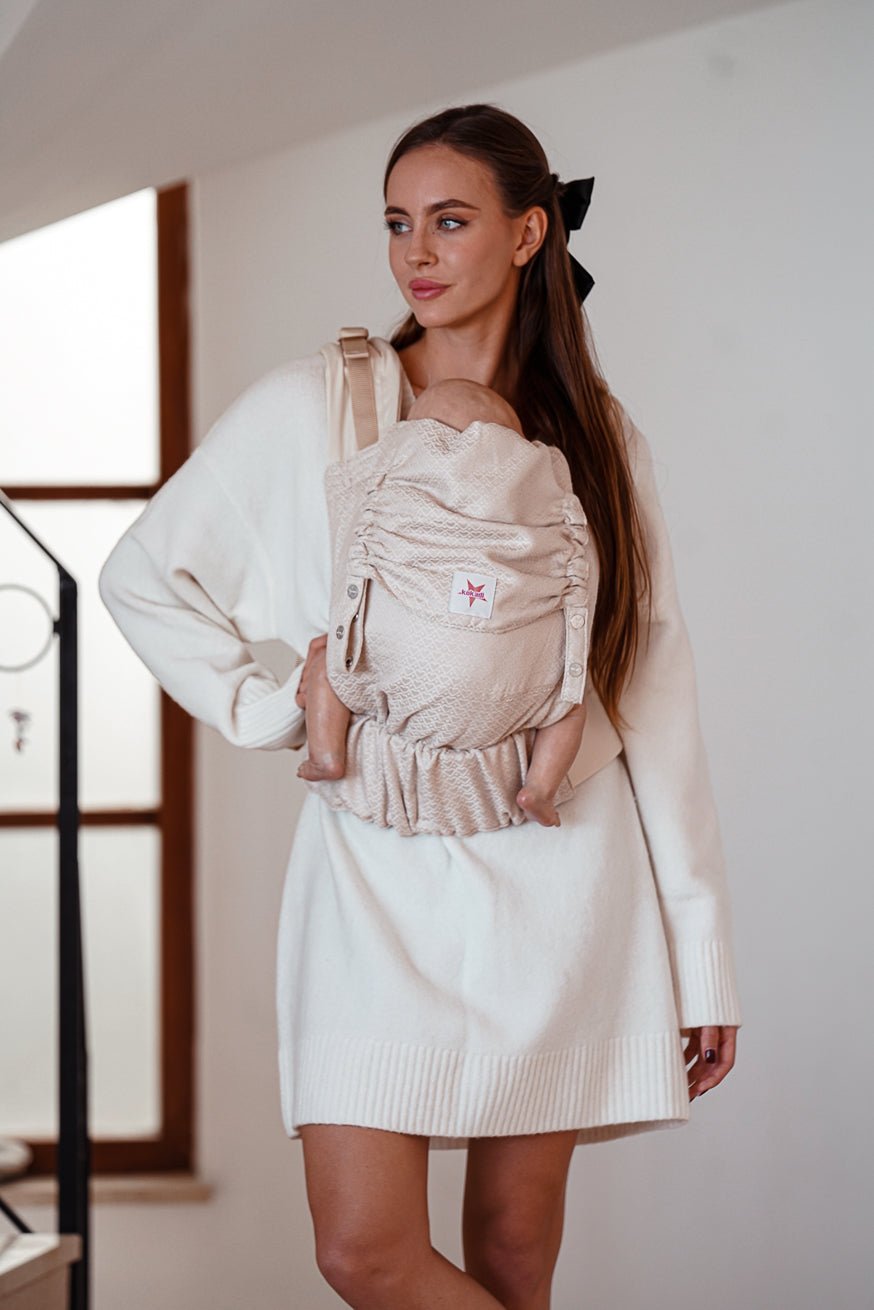 Baby Carrier Flip Heart2Heart Cream - KOKADI