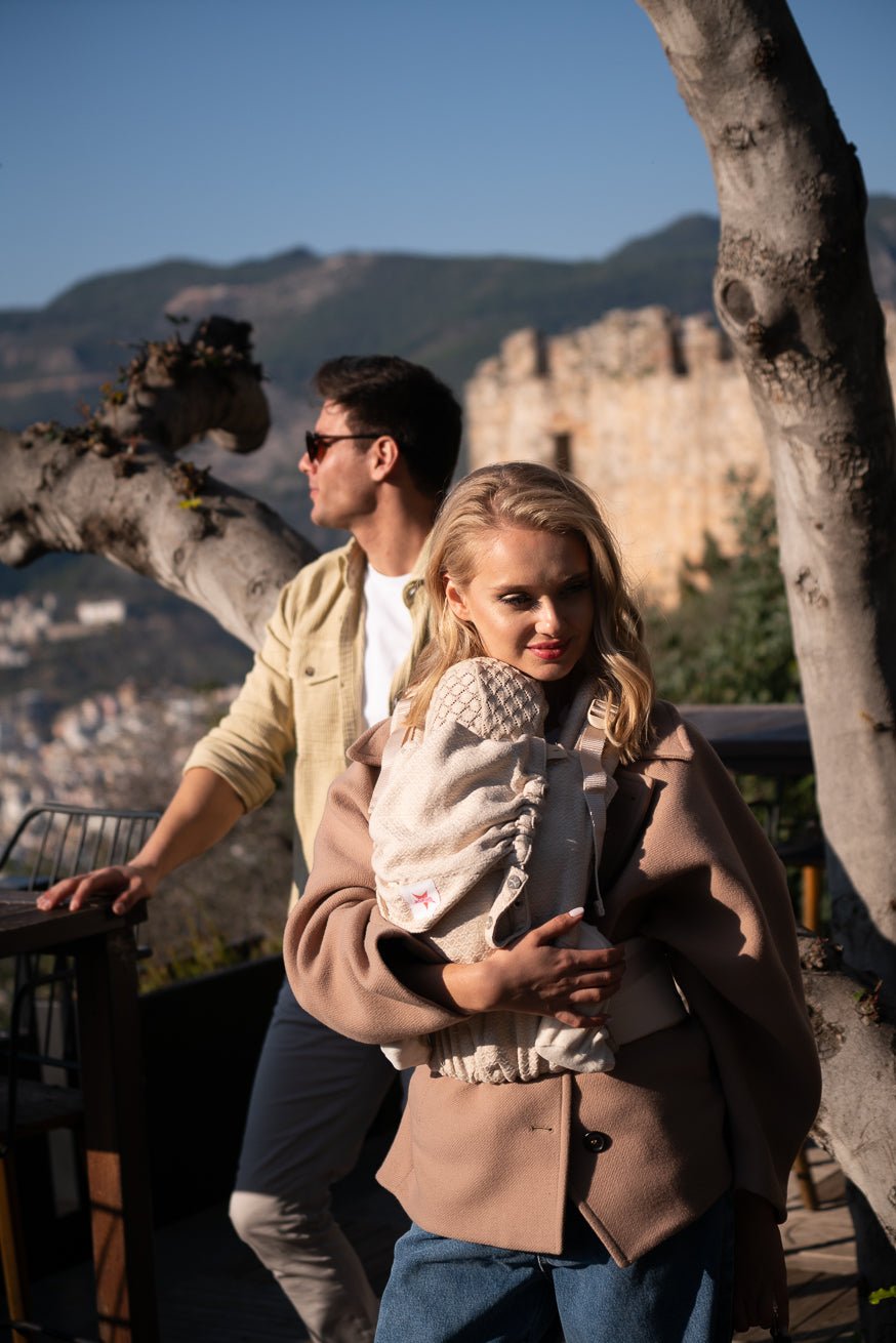 Baby Carrier Flip X Heart2Heart Cream - KOKADI