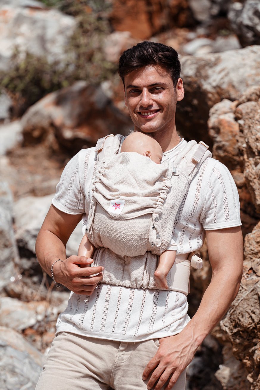 Baby Carrier Flip X Heart2Heart Cream - KOKADI