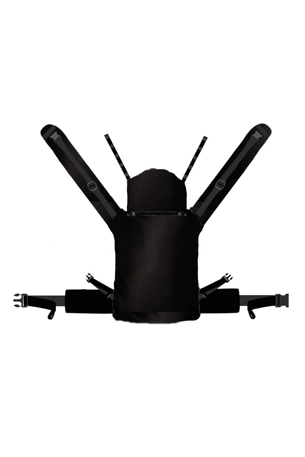 Baby Carrier Flip X Just Black - KOKADI