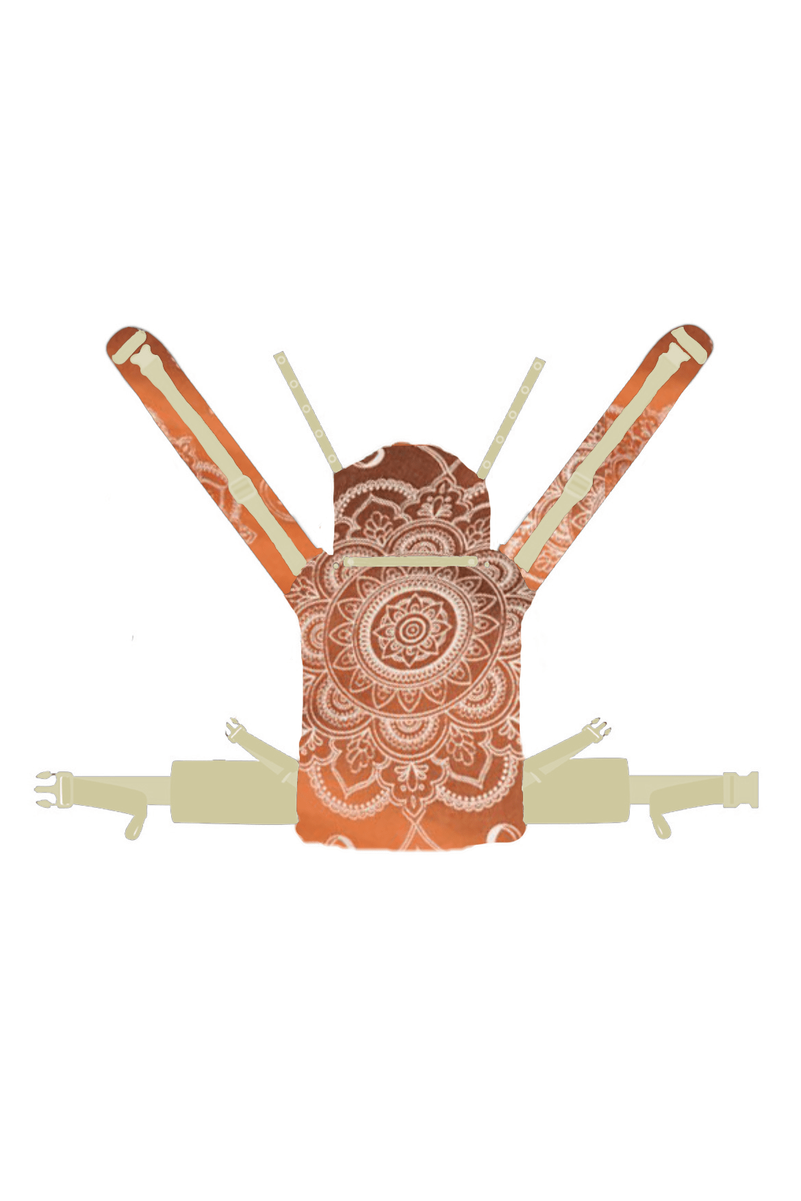 Baby Carrier Flip X Mandala Latte Macchiato x Bamboo reverse - KOKADI