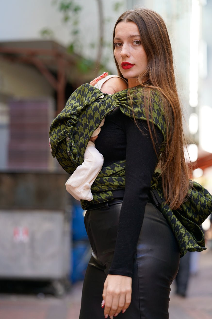 Babytrage WrapStar Houndstooth Olivia - KOKADI