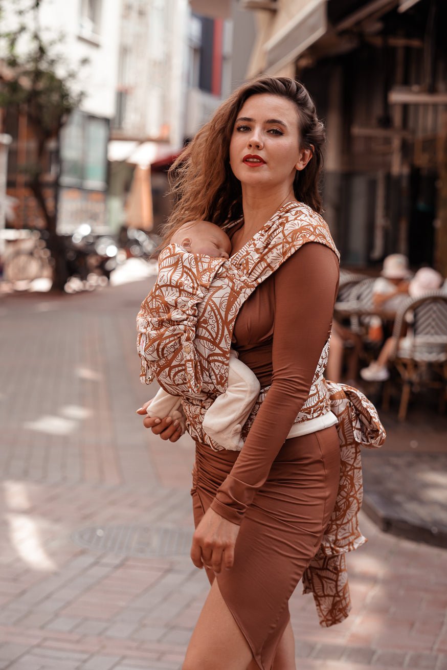 Babytrage WrapStar Lilenia Latte Macchiato - KOKADI