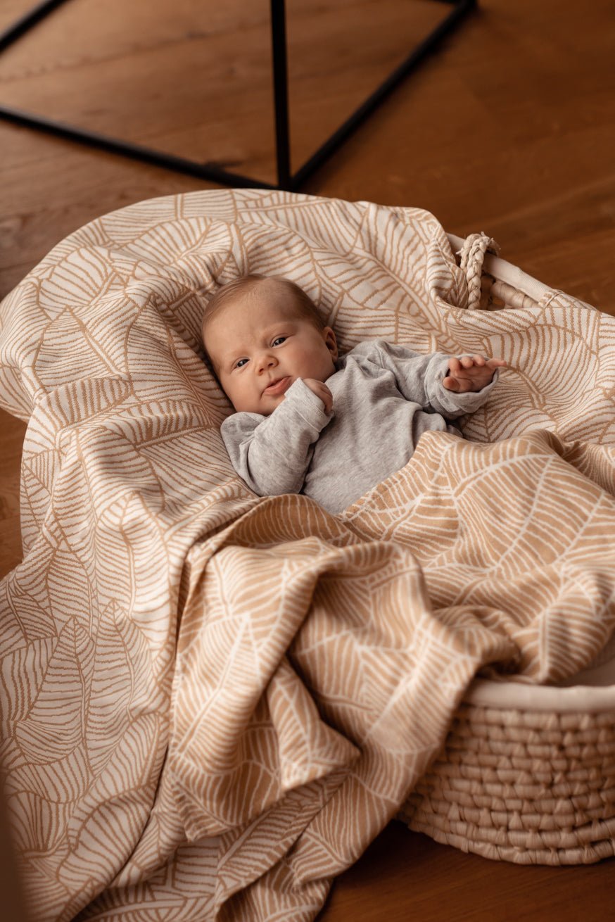 Cuddly blanket Golden Leaves - KOKADI