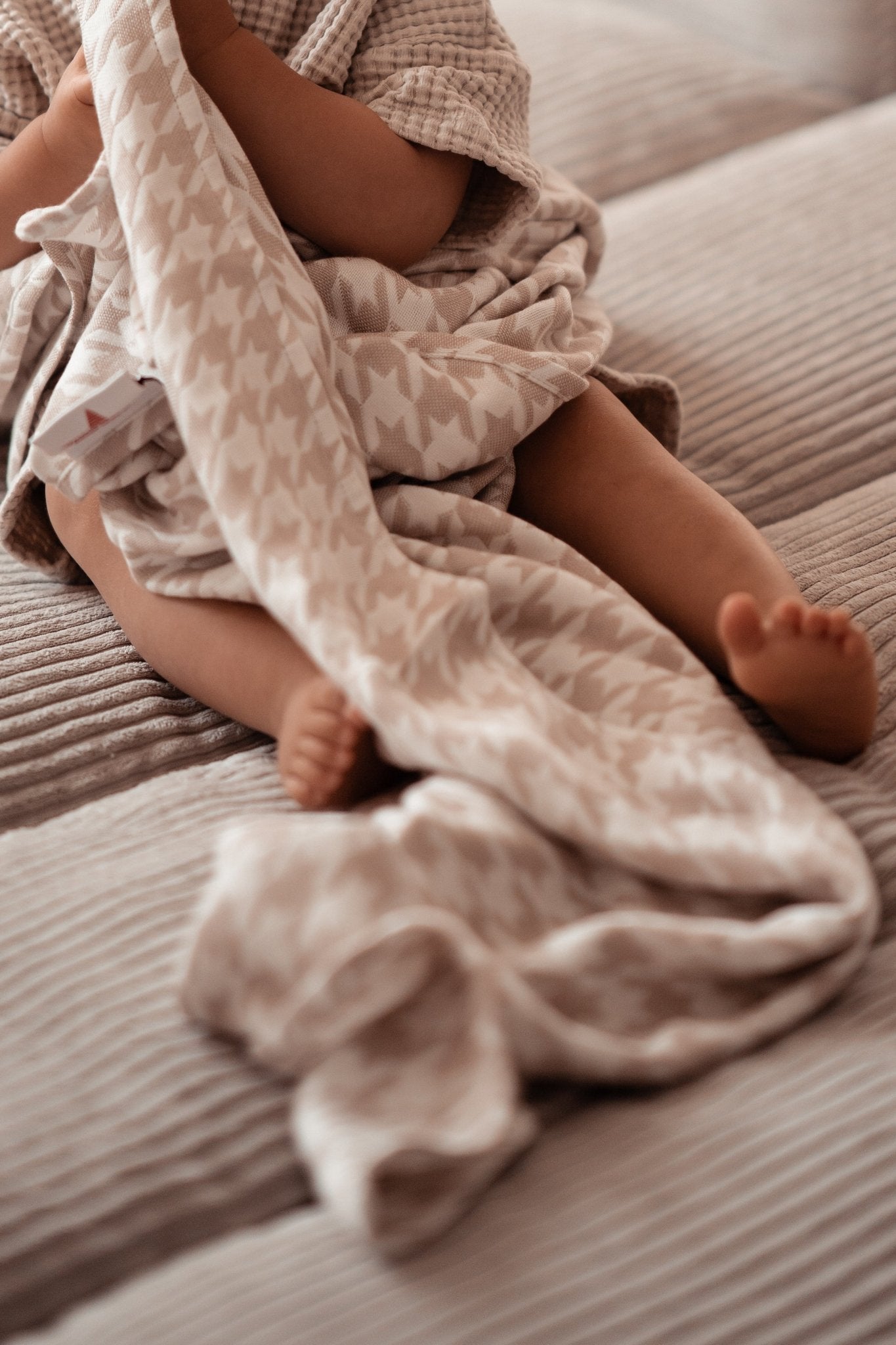 Cuddly blanket Houndstooth Campiano - KOKADI
