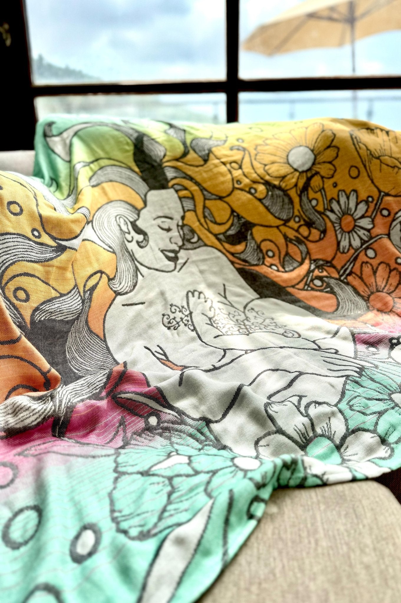 Cuddly blanket Rainbow Medusa - KOKADI