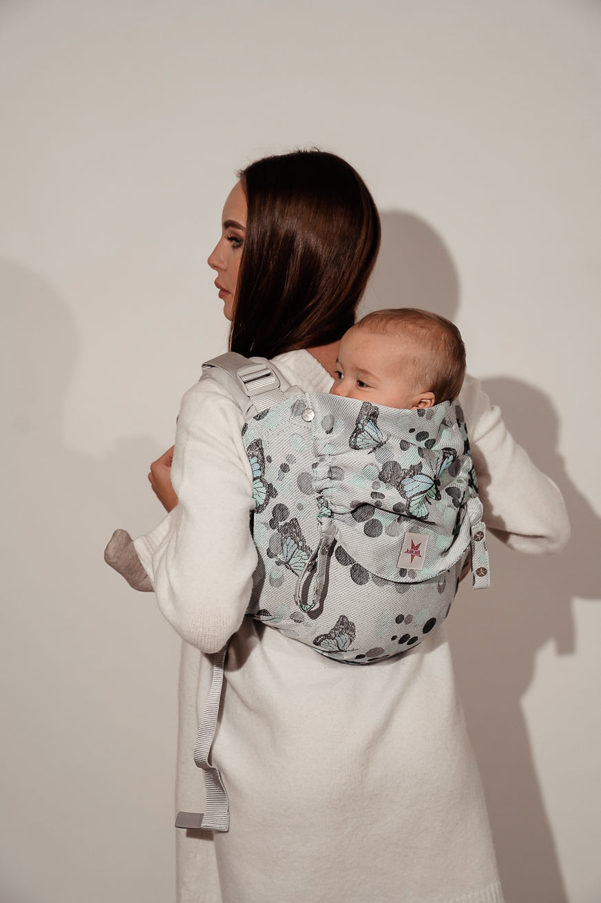 Baby Carrier Onbu Butterflies blue