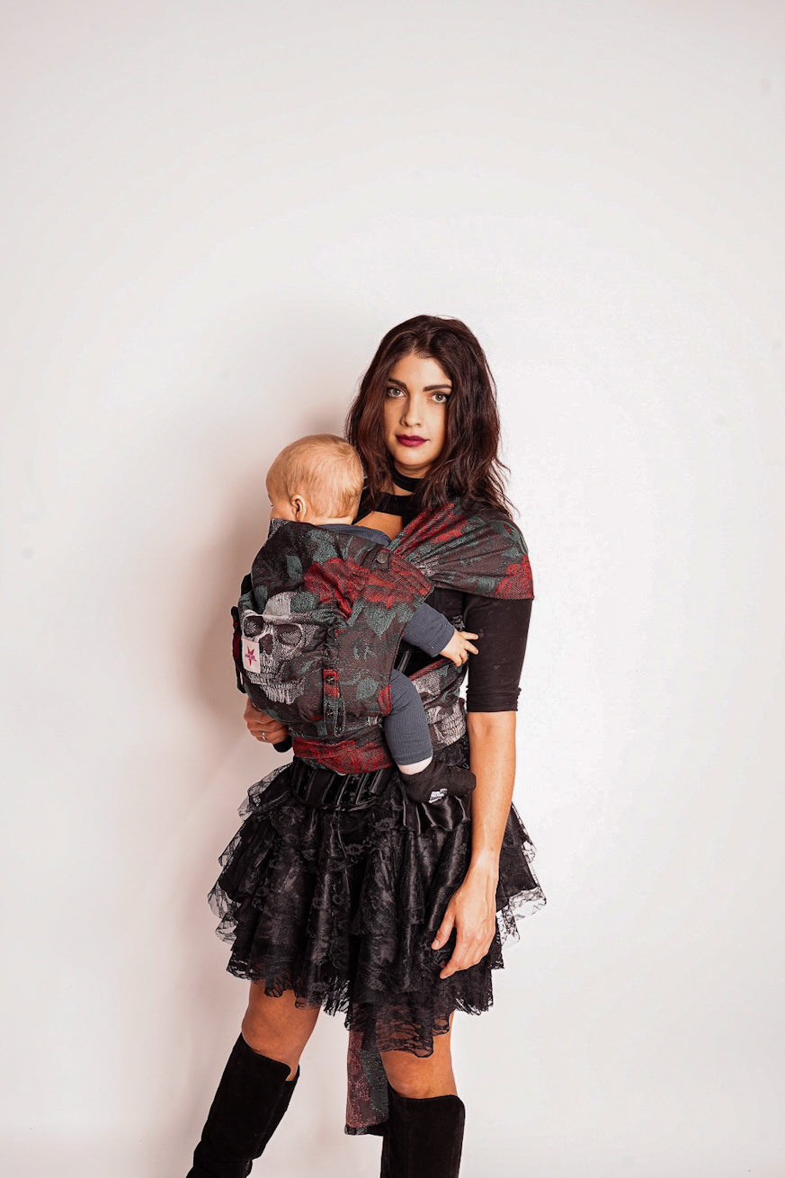 Baby Carrier WrapStar Skulls n´roses