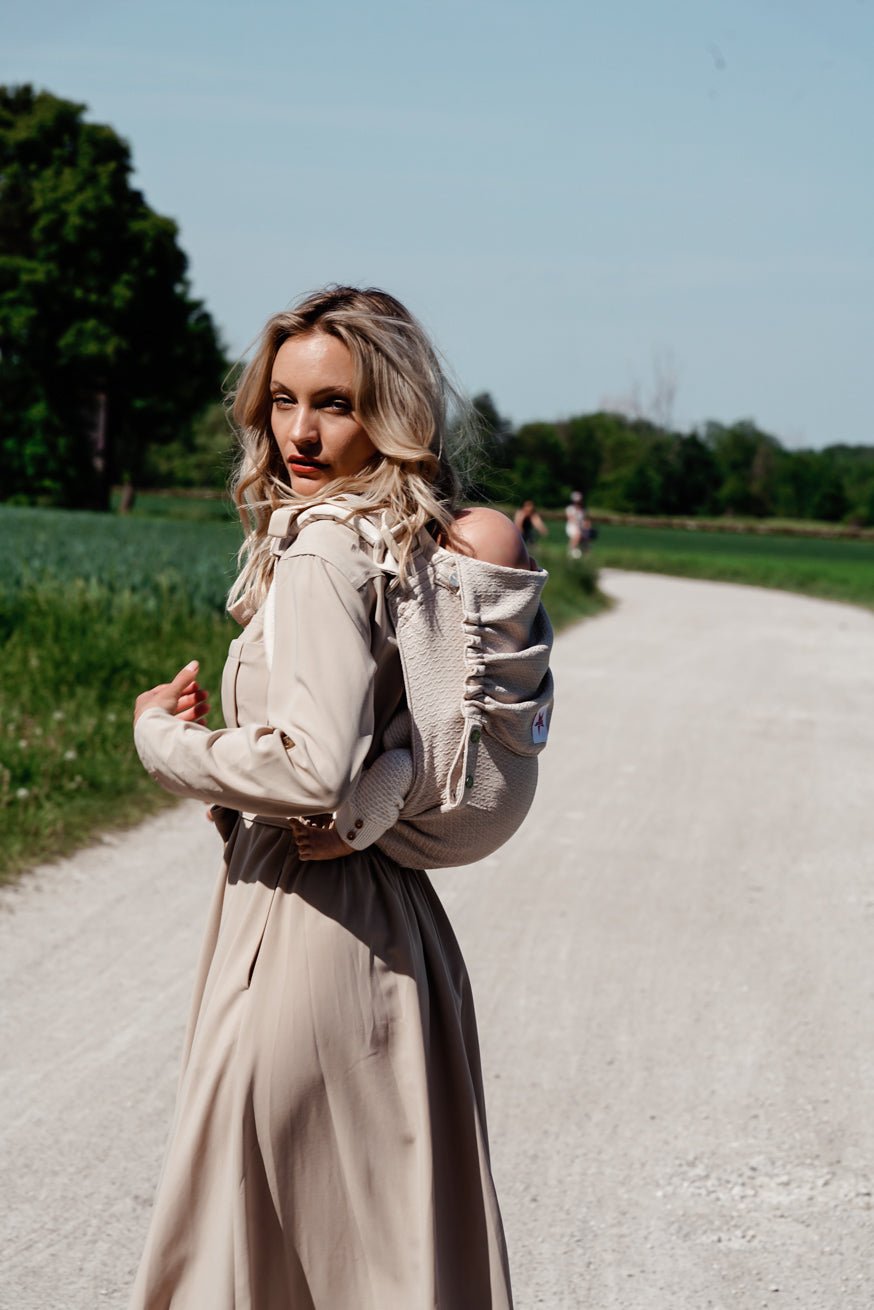 Baby Carrier Onbu Heart2Heart Cream - KOKADI