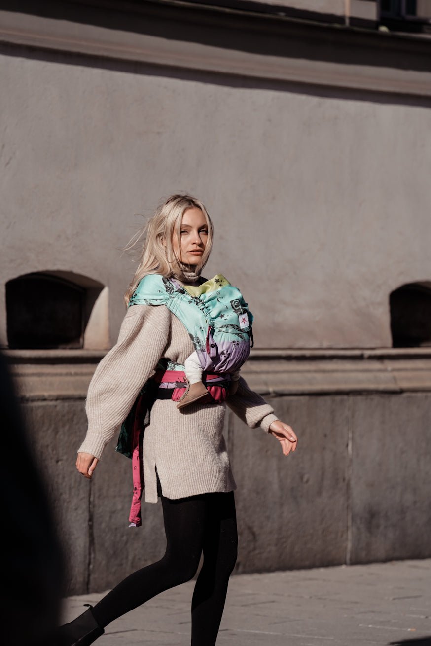 Babytrage WrapStar Federn Emma - KOKADI