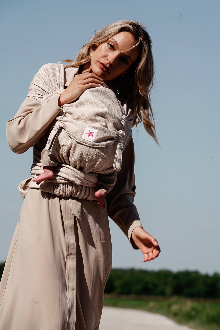 KOKADI Baby Carrier WrapStar heart2heart cream