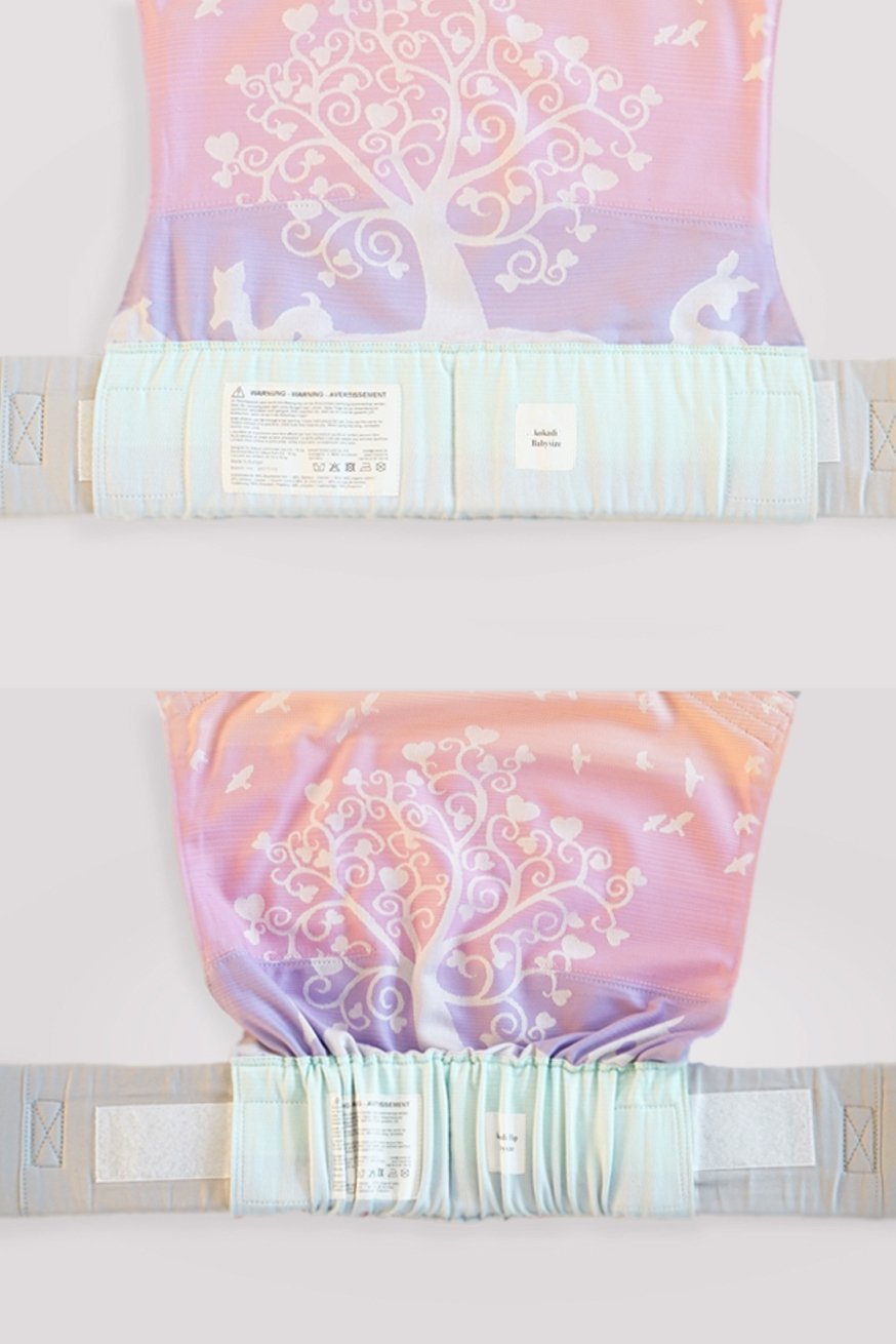 KOKADI Baby Carrier WrapStar Marie in Wonderland ❤ turquoise SilverLine