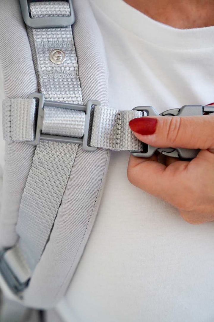 Cross buckle 25mm Silverline shiny - KOKADI