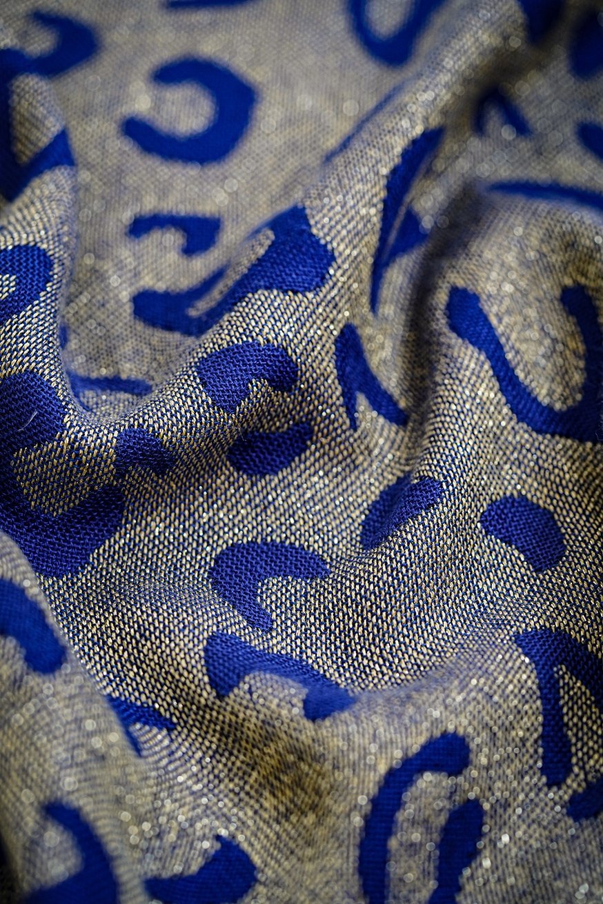 Cuddly blanket Safari sapphire gold - KOKADI